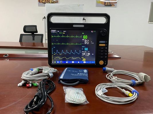 ECG Médico Monitor de Paciente Portátil Multipara Para Criança Adulta Neonatal