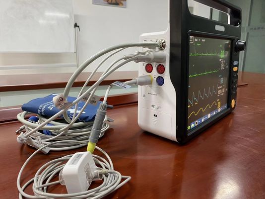 Monitor de sinais vitais multilíngue com ECG para bebê pediátrico