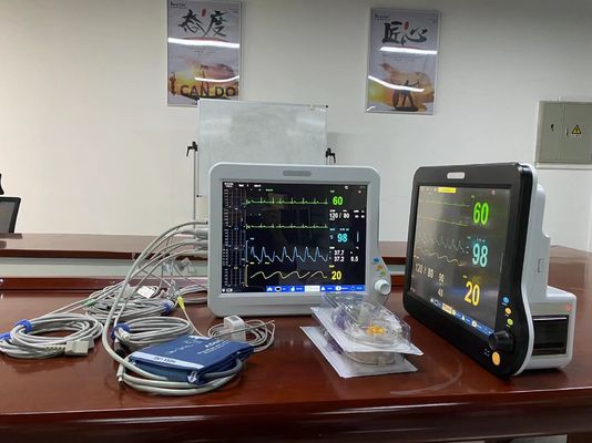 Máquina de sinalização vital eletrônica de parâmetros múltiplos portátil para UTI ou CCU
