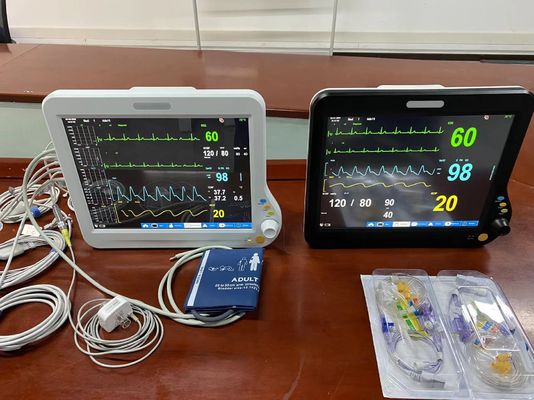 Dispositivos de monitoramento fisiológico cardíaco de UTI com tela sensível ao toque de 15 polegadas