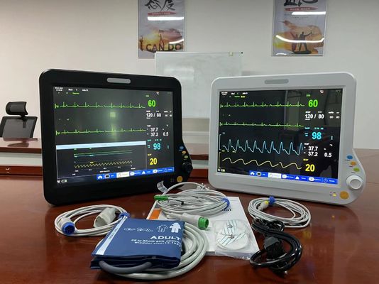 Monitor do paciente com parâmetros múltiplos de diagnóstico com tela LCD TFT de 15 polegadas