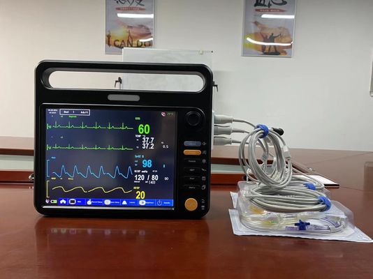ECG NIBP SPO2 Monitor Modular do Paciente, ICU Vital Monitor para Monitorização Cardíaca