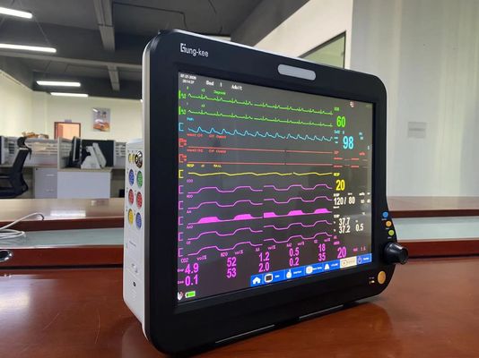 15 monitor cardíaco da tela ICU de TFT LCD da polegada, monitor paciente do multi parâmetro SPO2