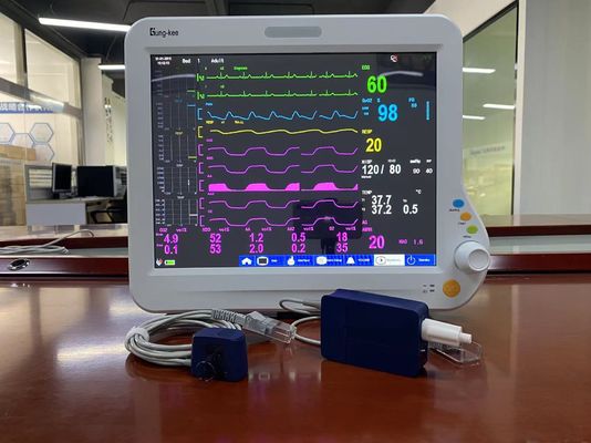 Monitor cardíaco Sidestream do CO2 ICU, monitor paciente do multi parâmetro da anestesia