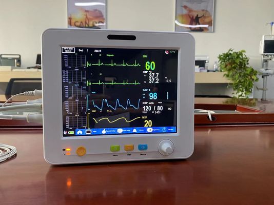 Precisão alta portátil de monitor paciente de um parâmetro de 8,4 polegadas multi para o Temp de EtCO2 ECG SPO2 NIBP