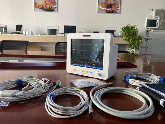 8.4 polegadas TFT ecrã LCD monitor portátil de sinais vitais para SPO2 NIBP Temp ECG EtCO2