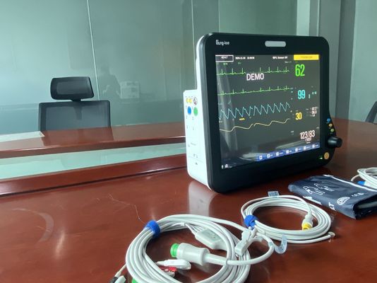 Monitores de pacientes multiparâmetros de 15 polegadas TFT LCD de ponta usados em OR/OT, UTI, UCC, departamento neonatal