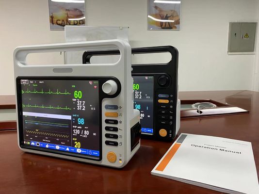 Monitor do paciente do hospital médico Multiparameter com tela LCD TFT de 12,1 polegadas