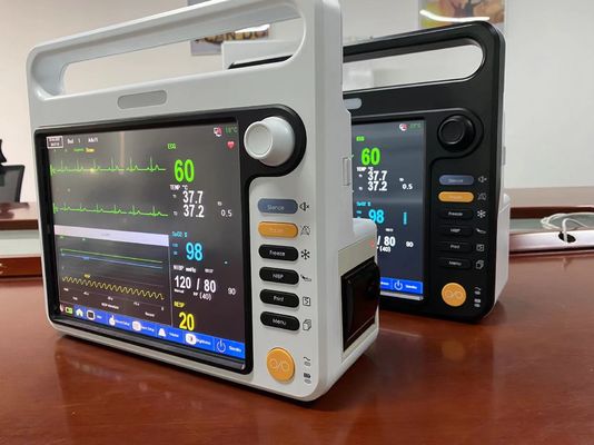 Monitor portátil de pacientes com múltiplos parâmetros com tela sensível ao toque de 12,1&quot;