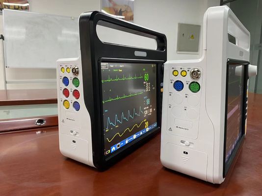 Sinais vitais UTI Monitor cardíaco, equipamento de monitoramento do paciente com tela de 12,1 polegadas
