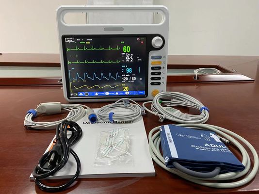 Monitor portátil do paciente NIBP SPO2, ECG Monitor cardíaco para UTI do hospital