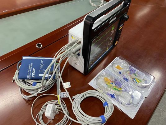 6 Parâmetros Monitor do doente cardíaco com tela sensível ao toque de 12,1 polegadas