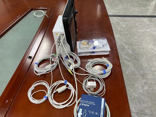 Monitor portátil do paciente cardíaco com 6 parâmetros padrão ECG NIBP SPO2
