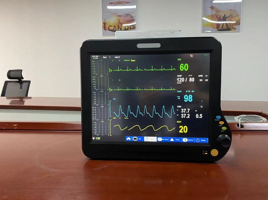 Máquina de sinalização vital eletrônica de parâmetros múltiplos portátil para UTI ou CCU