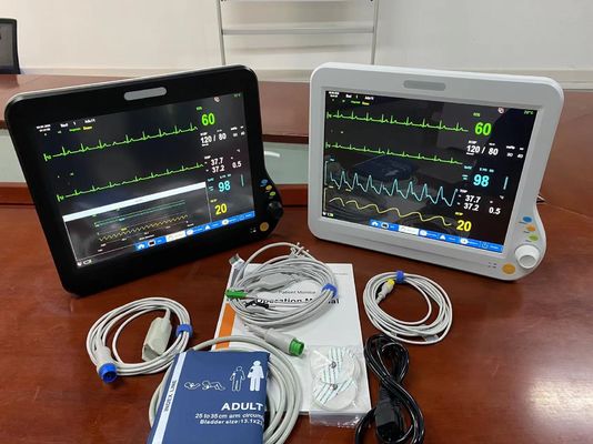 Monitor de doentes portátil modular de múltiplos parâmetros com ECG SPO2 NIBP