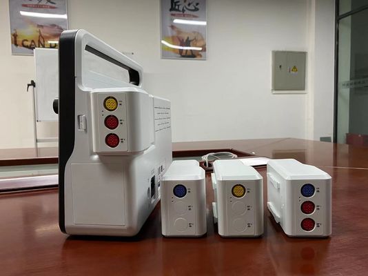 Máquina de monitoramento cardíaco multilíngue com ECG NIBP SPO2 2Temp PR HR