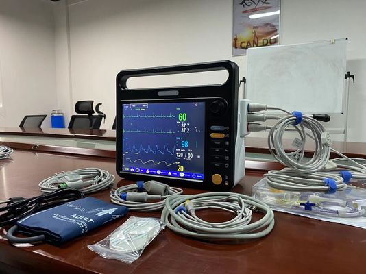 Máquina Modular de Monitorização Vital do Hospital Multilíngue Com Display de 12,1&quot;