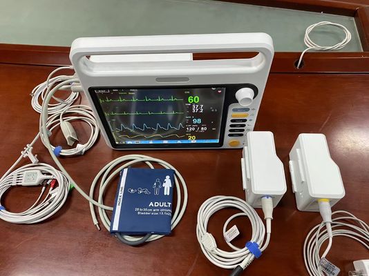 Equipamento modular de monitorização de pacientes hospitalares multilíngue com ECG NIBP SPO2