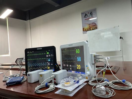 UTI Modular do paciente do coração Monitor portátil Multi Parâmetro Multilíngue