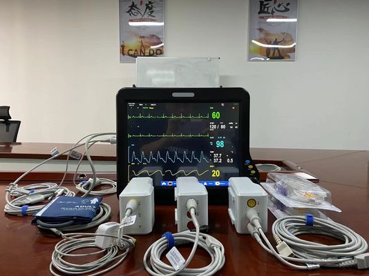 Monitor do paciente modular de 15 polegadas multiparâmetro com tela sensível ao toque