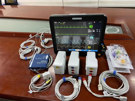 Ambulância médica sinais vitais monitor multilíngue com tela de 15 polegadas OEM