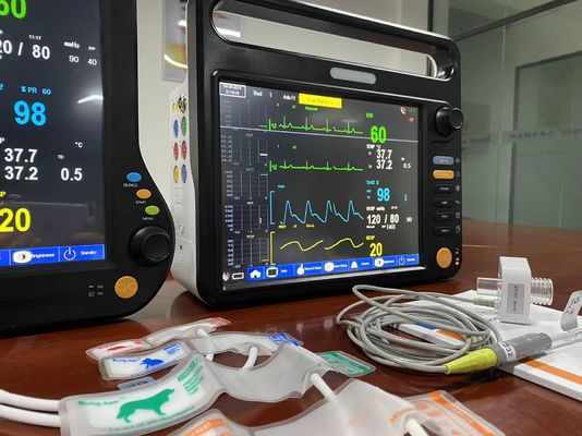 Monitores multilíngues veterinários multiparamétricos de 12,1 polegadas OEM ODM