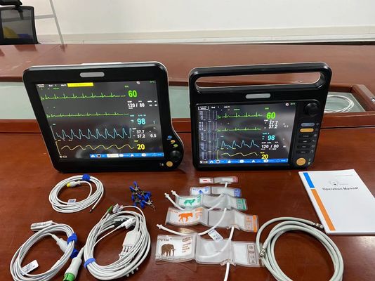 12.1&quot; Monitores veterinários portáteis multiparamétricos com ecrã táctil OEM