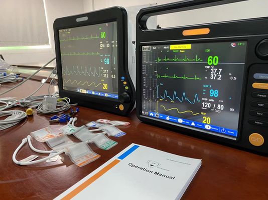Monitor multilingue veterinário Spo2, Monitor de máquina cardíaca para cão de coelho