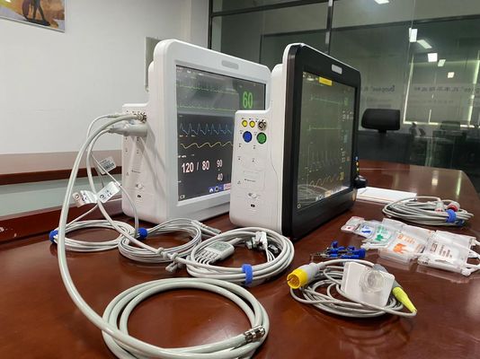 Máquina de monitoramento de sinais vitais veterinários de 15 polegadas Multiparameter para diagnóstico de animais
