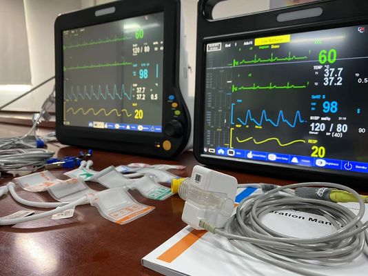 2Temp Resp Veterinário Multiparameter Monitor Multilinguagem Para Diagnóstico Cirúrgico
