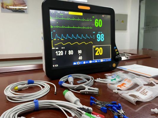 15 polegadas Veterinário Multiparameter Monitor Para Animais Pet Operação