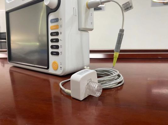 Material de plástico Sensor de CO2 de maré final para monitor cardíaco de UTI