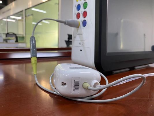 Módulo de CO2 de fluxo lateral de plástico branco para monitorização de CO2 de maré final
