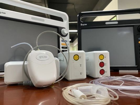 Módulo de CO2 de fluxo lateral branco para monitoramento de CO2 de maré final OEM ODM