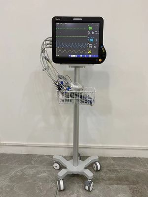 Trole modular do monitor paciente de 3 rodas silenciosas da polegada com aviação Matieral de alumínio