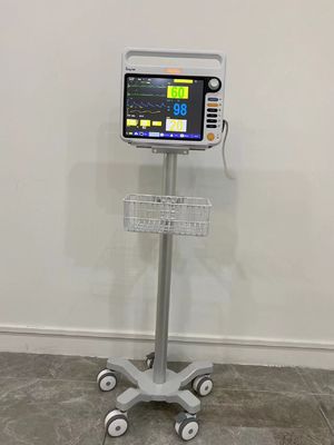 Trole médico portátil de alumínio do monitor de Matieral da aviação com as rodas silenciosas de 3 polegadas