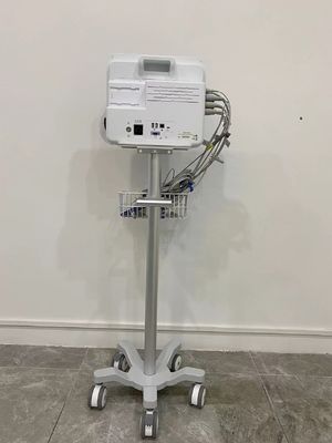 Trole de alumínio do monitor paciente de Matieral da aviação de ICU com as rodas silenciosas de 3 polegadas