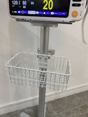 Trole de alumínio do monitor paciente de Matieral da aviação veterinária com as rodas silenciosas de 3 polegadas