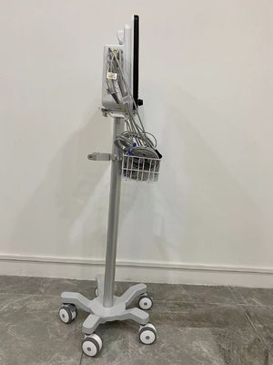 Trole modular do monitor paciente de 3 rodas silenciosas da polegada com aviação Matieral de alumínio