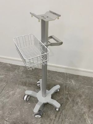 Trole modular do monitor paciente de 3 rodas silenciosas da polegada com aviação Matieral de alumínio