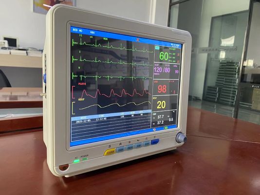 Monitor de sinais vitais eletrônico médico TFT LCD com ECG SPO2 NIBP e medição de temperatura