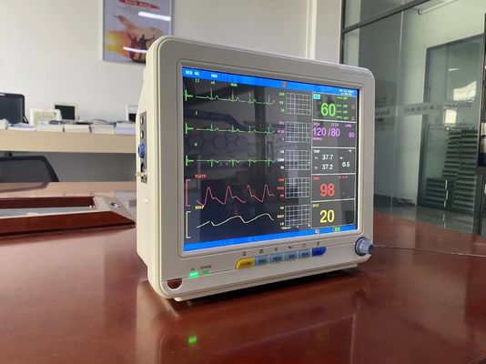 Monitor de paciente portátil para clínica geral com tela LCD TFT de 12,1 polegadas