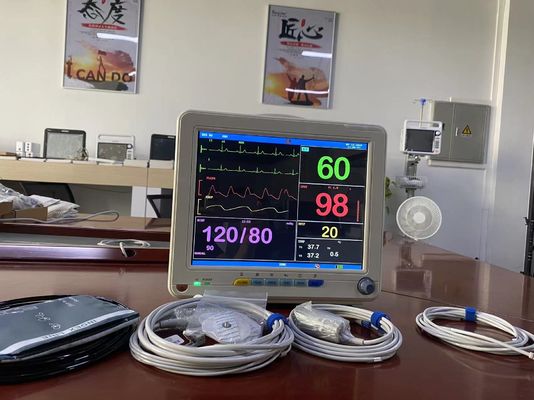Dispositivos portáteis de monitoramento médico com tela LCD TFT de 12,1 polegadas Monitores de sinais vitais