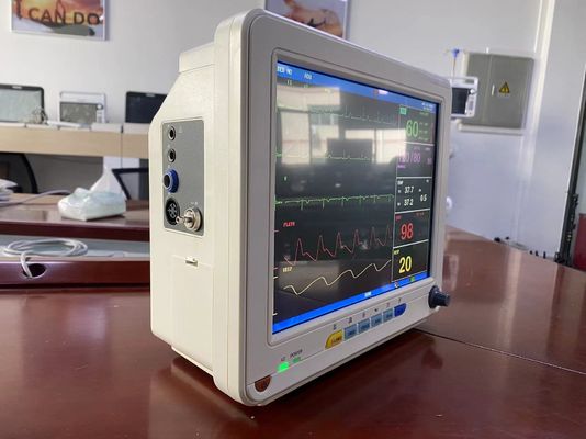 Monitor de paciente cardíaco portátil com tela LCD TFT de 12,1 polegadas ECG SPO2 NIBP Monitores de sinais vitais