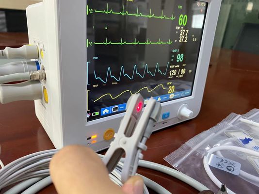 Monitor paciente veterinário portátil 8,4 polegadas - precisão alta para o Temp de EtCO2 ECG SPO2 NIBP
