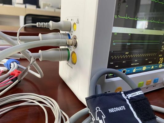 General Ward Clinic Portable Patient Monitor com medida do Temp de EtCO2 ECG SPO2 NIBP
