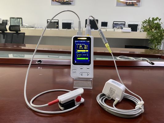 Monitor de sinais vitais portátil veterinário de tela LCD TFT de 3,5 polegadas com EtCO2 e SPO2