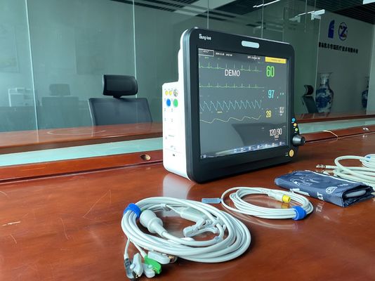 Monitores cardíacos multiparamétricos de 15 polegadas com função compatível com HL7, aplicados para OR/OT, UTI, UCC, ala geral
